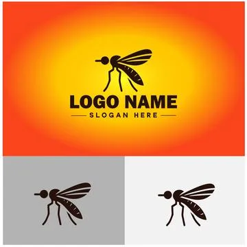 Gnat logo vector art icon graphics for business brand icon mosquito logo te.. Stockillustratie