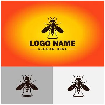 Gnat logo vector art icon graphics for business brand icon mosquito logo te.. 스톡 일러스트