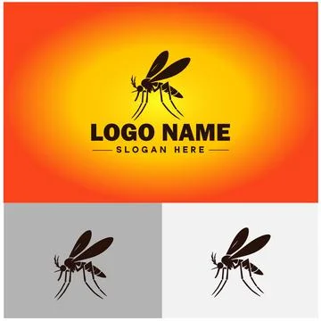 Gnat logo vector art icon graphics for business brand icon mosquito logo te.. Stockillustratie
