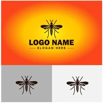 Gnat logo vector art icon graphics for business brand icon mosquito logo te.. 스톡 일러스트