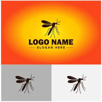 Gnat logo vector art icon graphics for business brand icon mosquito logo te.. Stockillustratie