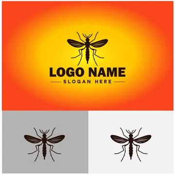 Gnat logo vector art icon graphics for business brand icon mosquito logo te.. Stockillustratie