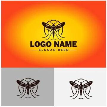 Gnat logo vector art icon graphics for business brand icon mosquito logo te.. Stockillustratie
