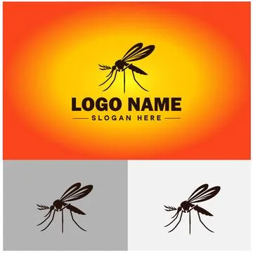 Gnat logo vector art icon graphics for business brand icon mosquito logo te.. Stockillustratie