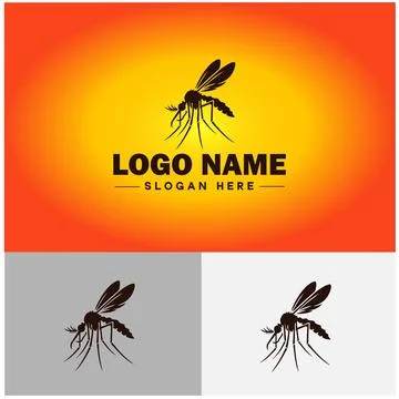 Gnat logo vector art icon graphics for business brand icon mosquito logo te.. Stockillustratie