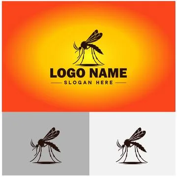 Gnat logo vector art icon graphics for business brand icon mosquito logo te.. Stockillustratie