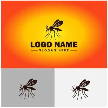Gnat logo vector art icon graphics for business brand icon mosquito logo te.. 스톡 일러스트