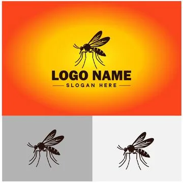 Gnat logo vector art icon graphics for business brand icon mosquito logo te.. 스톡 일러스트