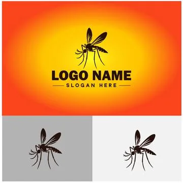 Gnat logo vector art icon graphics for business brand icon mosquito logo te.. 스톡 일러스트