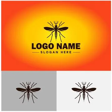 Gnat logo vector art icon graphics for business brand icon mosquito logo te.. 스톡 일러스트