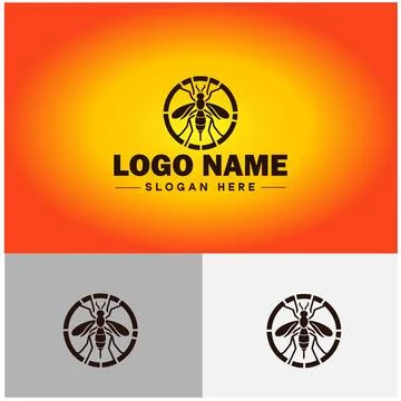 Gnat logo vector art icon graphics for business brand icon mosquito logo te.. Stockillustratie