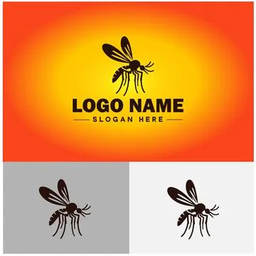 Gnat logo vector art icon graphics for business brand icon mosquito logo te.. 스톡 일러스트