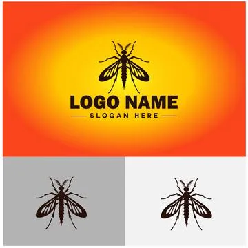 Gnat logo vector art icon graphics for business brand icon mosquito logo te.. 스톡 일러스트
