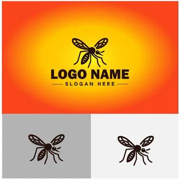 Gnat logo vector art icon graphics for business brand icon mosquito logo te.. 스톡 일러스트