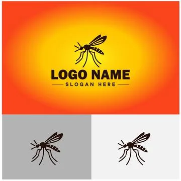 Gnat logo vector art icon graphics for business brand icon mosquito logo te.. 스톡 일러스트