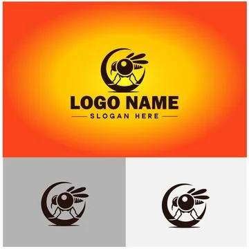 Gnat logo vector art icon graphics for business brand icon mosquito logo te.. 스톡 일러스트