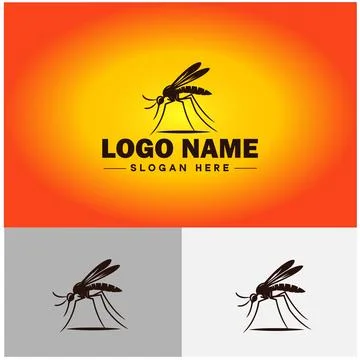Gnat logo vector art icon graphics for business brand icon mosquito logo te.. Stockillustratie
