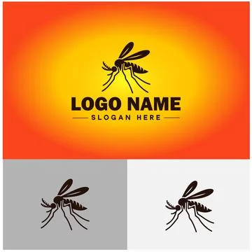 Gnat logo vector art icon graphics for business brand icon mosquito logo te.. Stockillustratie