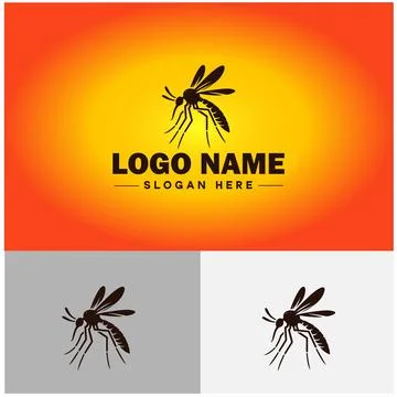 Gnat logo vector art icon graphics for business brand icon mosquito logo te.. 스톡 일러스트