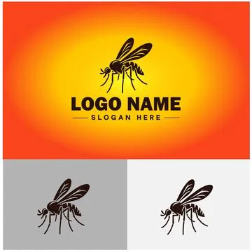 Gnat logo vector art icon graphics for business brand icon mosquito logo te.. 스톡 일러스트