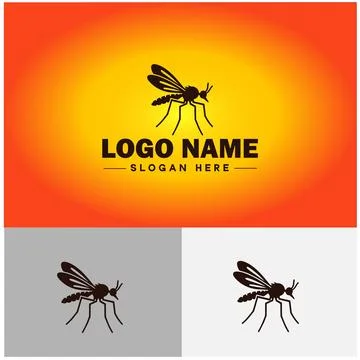 Gnat logo vector art icon graphics for business brand icon mosquito logo te.. 스톡 일러스트