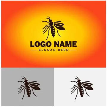 Gnat logo vector art icon graphics for business brand icon mosquito logo te.. Stockillustratie