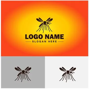 Gnat logo vector art icon graphics for business brand icon mosquito logo te.. Stockillustratie