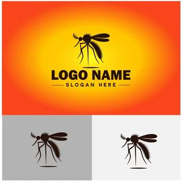 Gnat logo vector art icon graphics for business brand icon mosquito logo te.. Stockillustratie