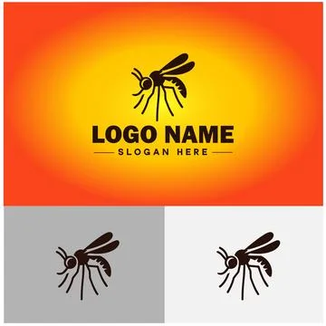 Gnat logo vector art icon graphics for business brand icon mosquito logo te.. 스톡 일러스트