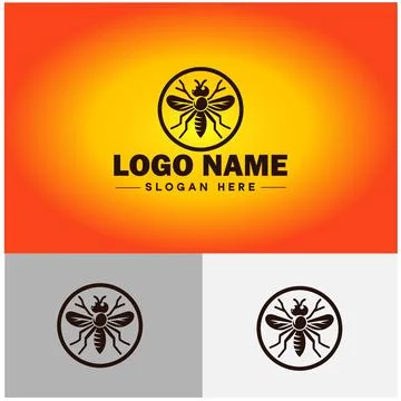 Gnat logo vector art icon graphics for business brand icon mosquito logo te.. Stockillustratie