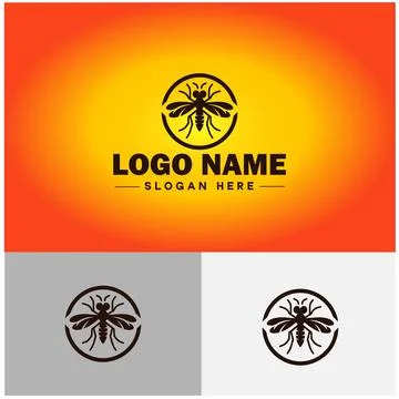 Gnat logo vector art icon graphics for business brand icon mosquito logo te.. Stockillustratie