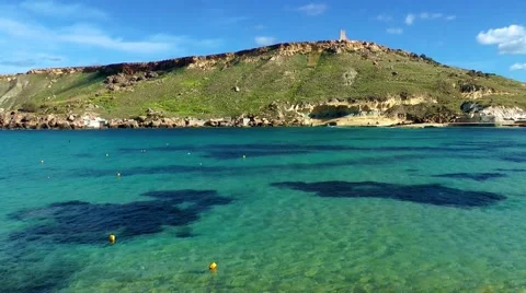Gnejna Bay, Malta, Stock Footage 59755102