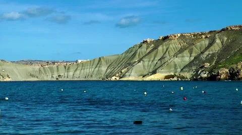 Gnejna Bay, Malta, Stock Footage 59755121