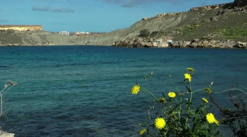 Gnejna Bay, Malta, Stock Footage 59755123