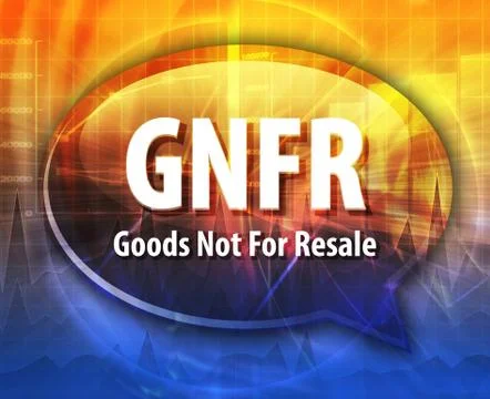 GNFR acronym word speech bubble illustration Stock Illustration