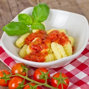 Gnocchi Foto stock