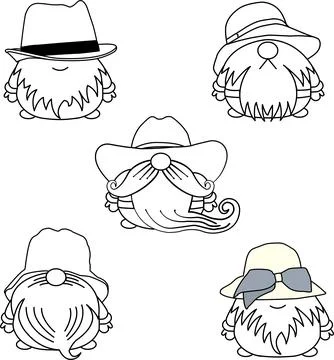 Gnome Flat Vector Illustration  Stock Illustration