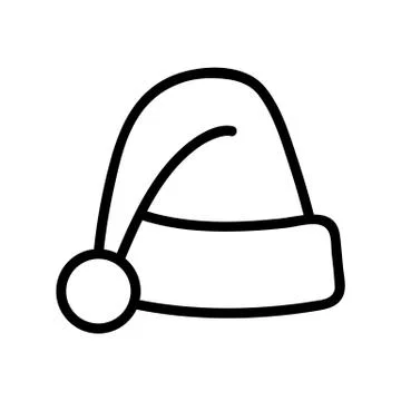 Gnome hat icon vector outline illustration 스톡 일러스트