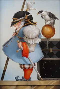 Gnome-warrior. Stock Illustration