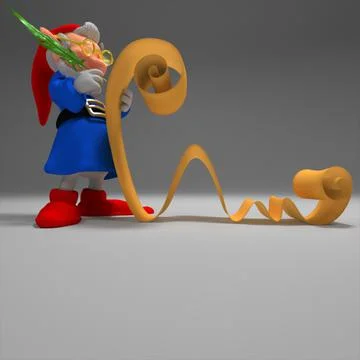 Gnome writer 3D Model