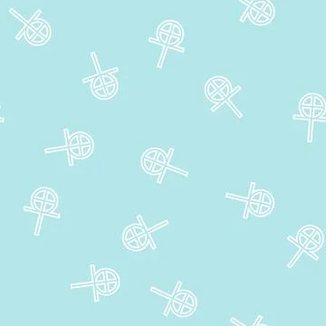 Gnosticism religion line seamless pattern Stock Illustration