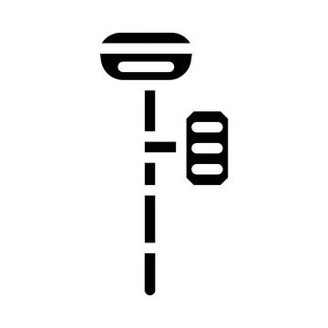 Gnss receivers glyph icon vector illustration black 스톡 일러스트