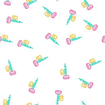 Gnss receivers vector seamless pattern flat Illustrazione stock
