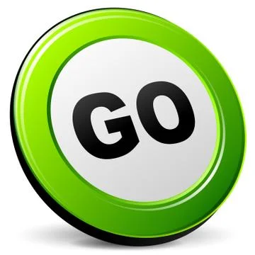Go 3d icon Stock Illustration