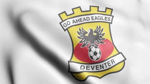 Go Ahead Eagles Flag video waving in wind  Go Ahead Eagles Flag Wave Loop waving 스톡 동영상 245358015