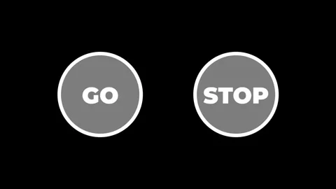 Go and Stop Buttons Stock Footage 334288608