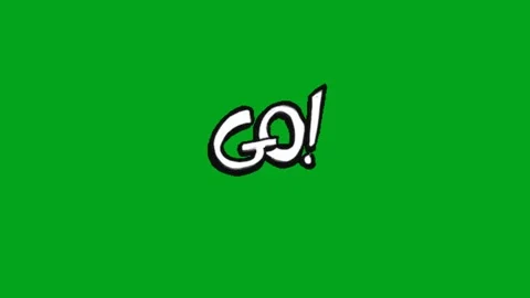 Go animation text on green screen Stock Footage 340463239