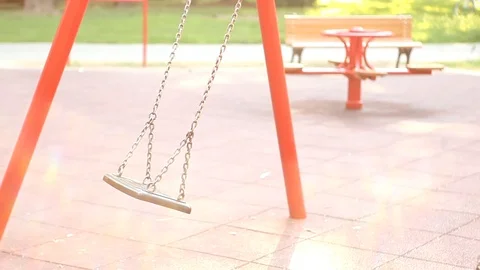 Go around the playground Stock Footage 91377111