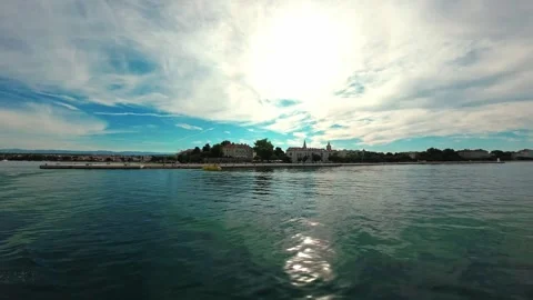 Go Around the sea Stock Footage 295489726