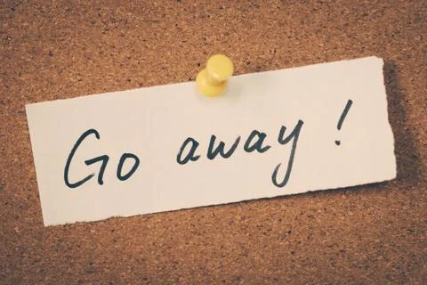 Go away Stock Photos